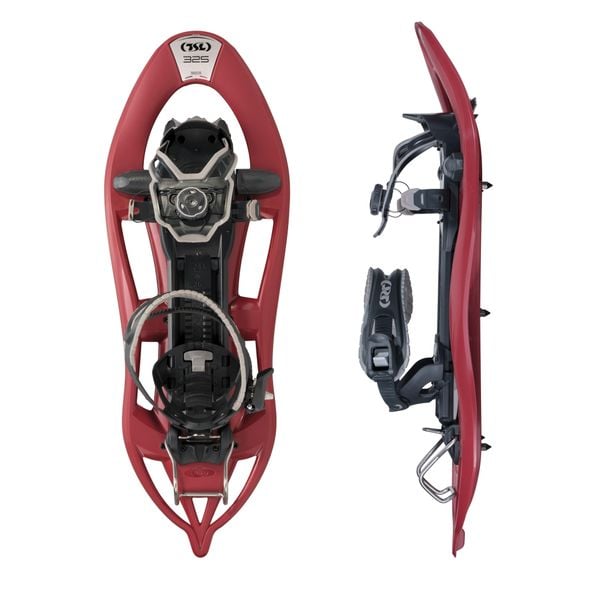 Rakiety śnieżne TSL Initial. Czerwone buty zimowe męskie TSL, bez wzorów, bez obcasa, bez zapięcia. Za 742.00 zł.