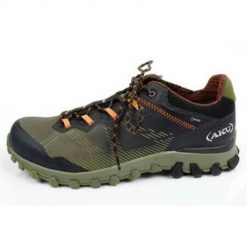 Buty trekkingowe męskie Aku Levia Gtx. Zielone buty zimowe męskie Aku, bez wzorów, z materiału, bez obcasa, bez zapięcia. Za 706.00 zł.