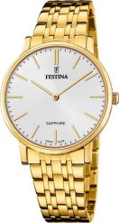 Zegarek męski Festina F20046-2 złoty. Żółte zegarki męskie Festina, bez wzorów, złote. Za 1,155.86 zł.