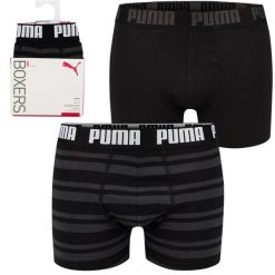 Męskie bokserki majtki bawełniane 2PAK 2 PARY PUMA BASIC BOXER 2P. Niebieskie bokserki męskie Puma, bez wzorów, z bawełny. Za 69.00 zł.