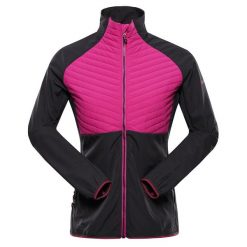 Bluza damska sportowa z wełną merino Alpine Pro Gerla. Czerwone bluzy damskie Alpine Pro, bez wzorów, z wełny, sportowe, bez ramiączek, bez kaptura. W wyprzedaży za 369.00 zł.