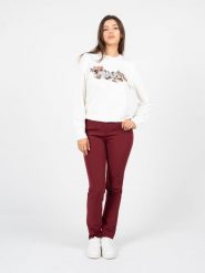 Liu Jo Bluza "Chiusa" | WF2331 F0090 | Kobieta | Biały. Białe bluzy damskie Liu Jo, s, bez wzorów, z bawełny, klasyczne, bez ramiączek, bez kaptura. W wyprzedaży za 299.00 zł.