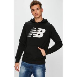 New Balance - Bluza. Czarne bluzy męskie New Balance, m, bez wzorów, z bawełny, bez ramiączek, z kapturem. W wyprzedaży za 179.90 zł.