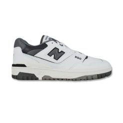 Sportowe Buty Uniseks Sneakersy New Balance 550 Dark Grey Niskie BB550WTG. Białe buty sportowe męskie New Balance, bez wzorów, bez zapięcia, do koszykówki. Za 788.89 zł.
