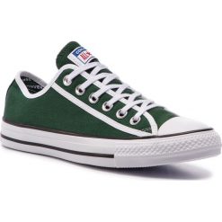 Trampki CONVERSE - Ctas Ox 163981C Fir/White/White. Zielone trampki i tenisówki damskie Converse, bez wzorów, z gumy, bez zapięcia. W wyprzedaży za 219.00 zł.