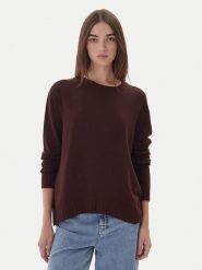Kontatto Sweter 3M0808C Brązowy Relaxed Fit. Brązowe swetry nierozpinane damskie Kontatto, m, bez wzorów, z syntetyku, bez kołnierzyka, bez ramiączek. Za 259.99 zł.