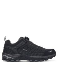 CMP Trekkingi Rigel Low Fitgo Wp 3Q13587 Czarny. Czarne buty zimowe męskie CMP, bez wzorów, ze skóry, bez obcasa, bez zapięcia. Za 529.99 zł.