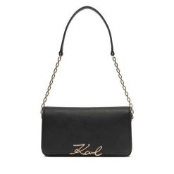 Torebka KARL LAGERFELD. Czarne torebki wizytowe damskie KARL LAGERFELD, bez wzorów, bez dodatków. Za 849.99 zł.