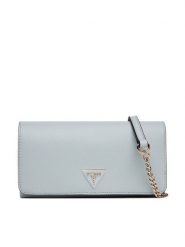 Guess Torebka Noelle II Mini HWZG96 72750 Błękitny. Niebieskie torebki do ręki damskie Guess, z aplikacjami, ze skóry, bez dodatków. Za 289.99 zł.