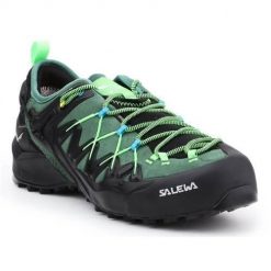Buty trekkingowe męskie Salewa MS Wildfire Edge Gtx. Czarne trekkingi męskie Salewa, z gumy, bez zapięcia. Za 1,013.00 zł.