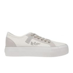 Buty Trampki Lee Cooper LCW-25-31-3479LA białe. Białe trampki i tenisówki damskie bez wzorów, bez zapięcia. Za 273.73 zł.