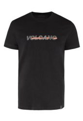Bawełniany t-shirt T-NIGHT. Czarne t-shirty męskie Volcano, l, bez wzorów, z bawełny, bez kołnierzyka, bez ramiączek. Za 59.99 zł.