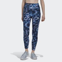 Legginsy adidas AeroReady Designed To Move W GS6350. Fioletowe legginsy damskie Adidas, bez wzorów. W wyprzedaży za 168.80 zł.