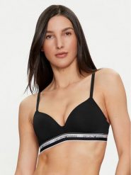 Emporio Armani Underwear Biustonosz bezfiszbinowy 164410 4R227 00020 Czarny. Czarne biustonosze Emporio Armani Underwear, bez wzorów, z bawełny. Za 199.99 zł.