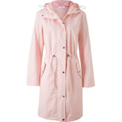 Kurtka parka bonprix perłowy jasnoróżowy. Czerwone kurtki damskie bonprix, bez wzorów, bez kaptura. Za 89.99 zł.