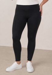 Czarne Klasyczne Legginsy z Wysokim Stanem Norisi. Czarne legginsy damskie Born2be, bez wzorów, z jeansu. Za 79.99 zł.