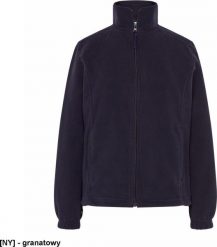 JHK FLRL300 - Bluza polarowa damska, taliowana, z suwakiem i dwoma zapinanymi kieszeniami - granatowy L. Niebieskie bluzy damskie JHK, l, bez wzorów, z polaru, bez ramiączek, bez kaptura. Za 58.74 zł.