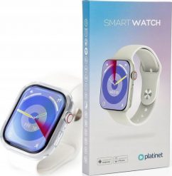 Smartwatch Platinet PSMART29W Biały (45996). Białe zegarki smartwatch Platinet, bez wzorów. Za 97.11 zł.
