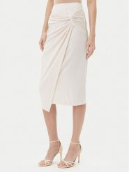 Rinascimento Spódnica midi CFC0123489003 Beżowy Regular Fit. Brązowe spódnice damskie Rinascimento, s, bez wzorów, z syntetyku, midi. Za 219.99 zł.