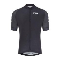 Damska koszulka kolarska z krótkim rękawem – Czarna. Czarne bluzki damskie KEADA SPORTS, m, bez wzorów, sportowe, bez kołnierzyka, bez ramiączek. W wyprzedaży za 268.00 zł.