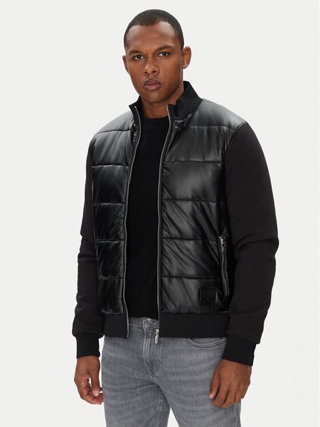 KARL LAGERFELD Kurtka przejściowa 505065 553565 Czarny Regular Fit. Czarne kurtki męskie KARL LAGERFELD, m, bez wzorów, z syntetyku, bez kaptura. Za 1,139.00 zł.