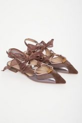 Baleriny damskie skórzane PINKO. Balerinki damskie Pinko, bez wzorów, bez obcasa, bez zapięcia. Za 1,079.00 zł.