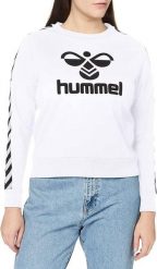 Bluza sportowa damska Hummel Classic Taped. Białe bluzy damskie Hummel, m, bez wzorów, sportowe, bez ramiączek, bez kaptura. Za 61.49 zł.