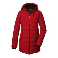 Parka dla kobiet Killtec Kow 55 Qltd. Czerwone parki damskie KILLTEC, na zimę, s, bez wzorów, z materiału, z kapturem. Za 654.25 zł.