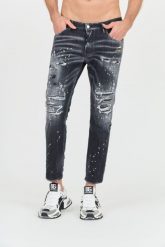DSQUARED2 Czarne jeansy Skater Jean. Czarne jeansy męskie Dsquared2, z jeansu. W wyprzedaży za 1,999.99 zł.