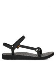 Teva Sandały Original Universal Slim 1150110 Czarny. Czarne sandały damskie Teva, bez wzorów, z materiału, bez obcasa, na płaskiej podeszwie, bez zapięcia. Za 299.99 zł.