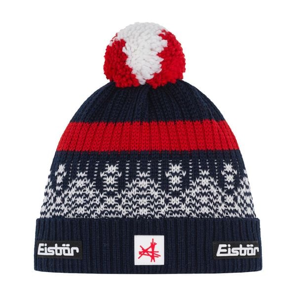 Czapka Eisbar Norrak Pompon MÜ SA. Czarne czapki damskie Eisbar, bez wzorów, z wełny, sportowe. Za 219.90 zł.