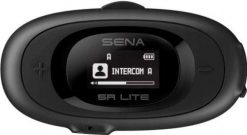 Interkom motocyklowy Sena 5R-01D 5R Lite Bluetooth 5.1 700m z wyświetlaczem LCD i uniwersalnym zestawem mikrofonów na 2 kaski. Słuchawki bezprzewodowe SENA. Za 768.99 zł.