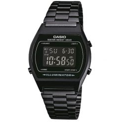 Zegarek męski Casio B640WB-1BEF, Quartz, 35mm, 5ATM. Czarne zegarki męskie Casio, bez wzorów. Za 275.80 zł.