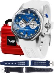 Zegarek męski Vostok Europe VK64-640A700SW biały. Białe zegarki męskie Vostok Europe, bez wzorów. Za 6,384.44 zł.