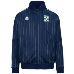 Kurtka z dresu Kappa 222 Banda Dela. Białe kurtki męskie Kappa, bez wzorów, z dresówki, sportowe, bez kaptura. Za 575.00 zł.