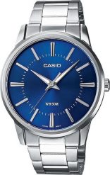 Zegarek Casio Zegarek męski Casio MTP-1303PD-2AVEG srebrny. Szare zegarki męskie Casio, bez wzorów, srebrne. Za 245.00 zł.