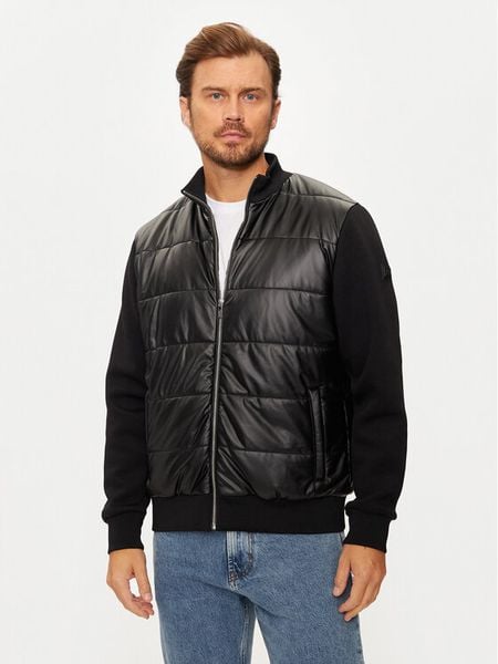 KARL LAGERFELD Kurtka bomber 505065 544565 Czarny Regular Fit. Czarne kurtki męskie KARL LAGERFELD, l, bez wzorów, z syntetyku, bez kaptura. Za 1,099.99 zł.