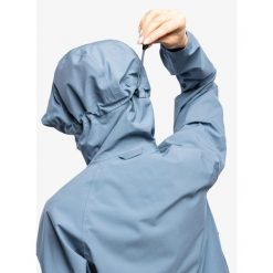 Kurtka przeciwdeszczowa damska Fjallraven Vardag Hydratic Anorak. Niebieskie kurtki sportowe damskie Fjällräven, bez wzorów, bez ramiączek, bez kaptura, trekkingowe. Za 954.99 zł.