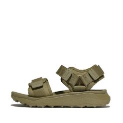 Sandały damskie FitFlop Neo-D-Hyker (Xt). Zielone sandały damskie Flip Flop, bez wzorów, bez obcasa, bez zapięcia. Za 547.50 zł.