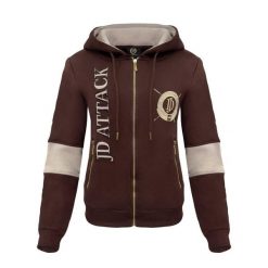 Damska bluza z kapturem zapinana na zamek JD Attack Stefanie. Brązowe bluzy damskie JD ATTACK, l, bez wzorów, z bawełny, bez ramiączek, z kapturem. Za 189.00 zł.