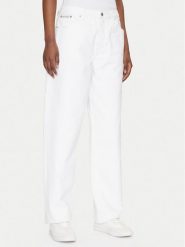 Calvin Klein Jeans Jeansy 90's J20J225131 Biały Loose Fit. Białe jeansy damskie Calvin Klein Jeans, bez wzorów, z bawełny. Za 249.99 zł.
