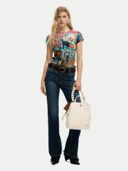 Desigual Plecak 26SAKP41 Beżowy. Brązowe plecaki damskie Desigual, bez wzorów, ze skóry. Za 341.99 zł.