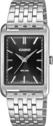 Zegarek Casio Zegarek Męski Casio Timeless MTP-B215D-1AVDF Classic Black Dial. Czarne zegarki męskie Casio, bez wzorów. Za 356.99 zł.