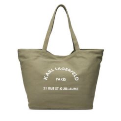 Torebka KARL LAGERFELD. Brązowe shopperki damskie KARL LAGERFELD, bez wzorów, bez dodatków. Za 219.99 zł.