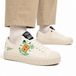 Buty męskie trampki sportowe Palladium PALLA ACE TIGERS. Białe trampki męskie Palladium, bez wzorów, z gumy, eleganckie, przed kostkę, bez zapięcia. Za 269.00 zł.