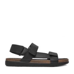 Sandały Lasocki. Czarne sandały męskie Lasocki, bez wzorów, bez zapięcia. Za 149.99 zł.