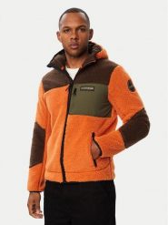 Napapijri Polar Yupik NP0A8AZX Pomarańczowy Regular Fit. Brązowe bluzy sportowe męskie Napapijri, m, bez wzorów, z polaru, bez kaptura. Za 919.99 zł.