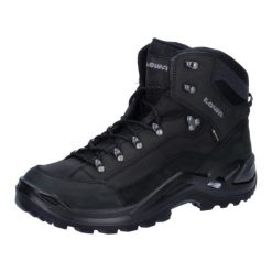 Buty trekkingowe męskie Lowa Renegade GTX Mid. Czarne trekkingi męskie Lowa, z gore-texu, bez zapięcia. Za 879.99 zł.