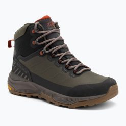 Buty trekkingowe męskie Karrimor Peregrine. Zielone trekkingi męskie Karrimor, z gumy, przed kolano, bez zapięcia. Za 425.69 zł.