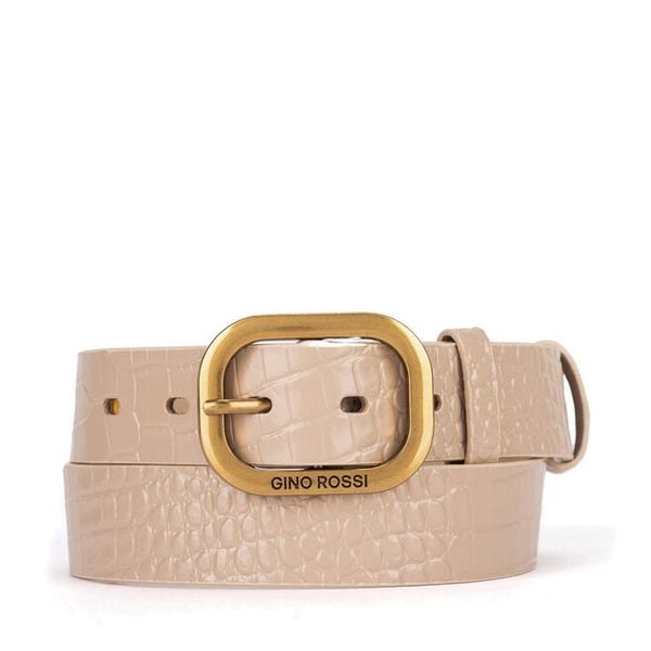 Pasek GINO ROSSI. Brązowe paski damskie Gino Rossi, bez wzorów. Za 99.99 zł.